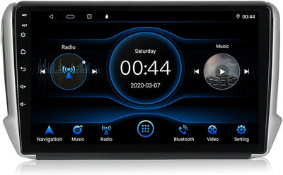 EZoneTronics Android 10.1 Autoradio Stereo für Peugeot 208/2008 2012-2018 10 Zoll kapazitiver Touchs