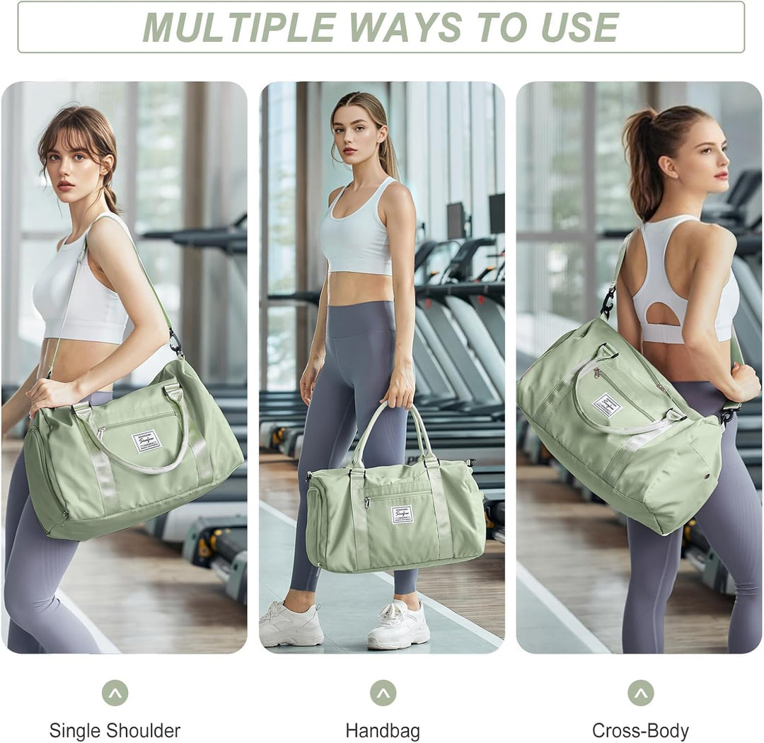 HYC00 Sport Duffel Bag Damen Sporttasche für Damen Herren mit Nassfach &amp; Schuhfach, Reisetasche Hand