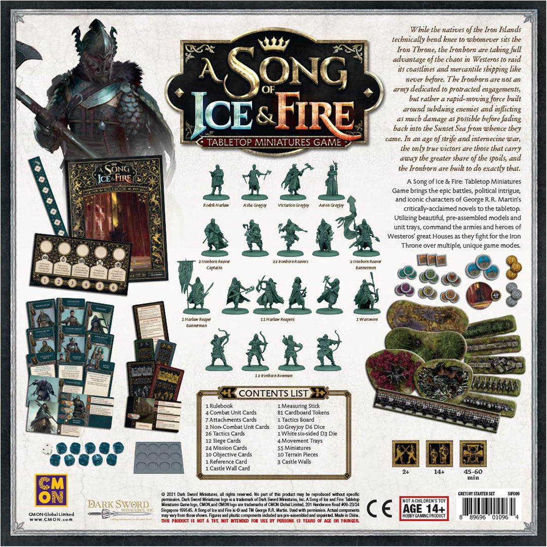 CoolMiniOrNot Inc Greyjoy Starter-Set: EIN Lied von EIS und Feuer, Miniatur-Spiel, ab 14 Jahren, für