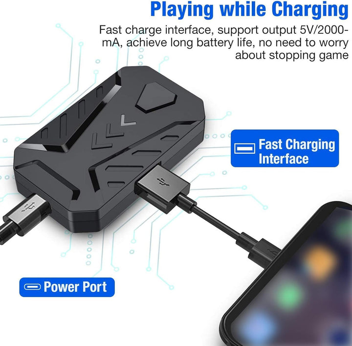 Mobile Game Keyboard Mouse Adapter, Bluetooth Gaming Tastatur Maus Konverter, Mobile Gamepad Control