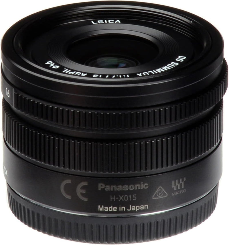 Panasonic Lumix G Leica DG SUMMILUX Objektiv, 15 mm, F1.7 ASPH., professionelle spiegellose Micro Fo