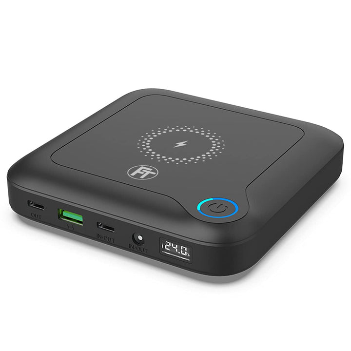 FeinTech PLG02400 Laptop Powerbank 60W PD USB-C und DC Anschluss für Notebook, MacBook, iPad, Tablet