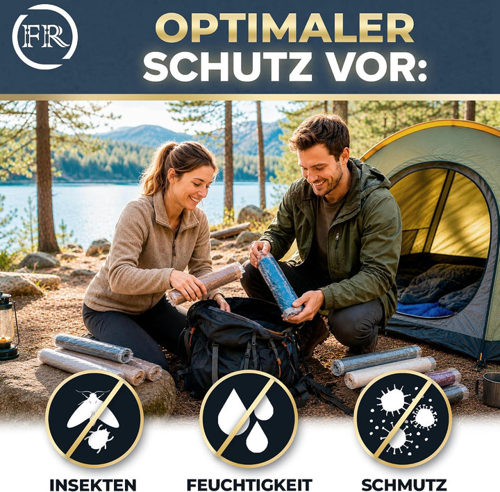 FiRiO Vakuumbeutel Reise zum Rollen I 8 STÜCK I Grösse M: 60x40cm I Vakuumbeutel für Kleidung Reise