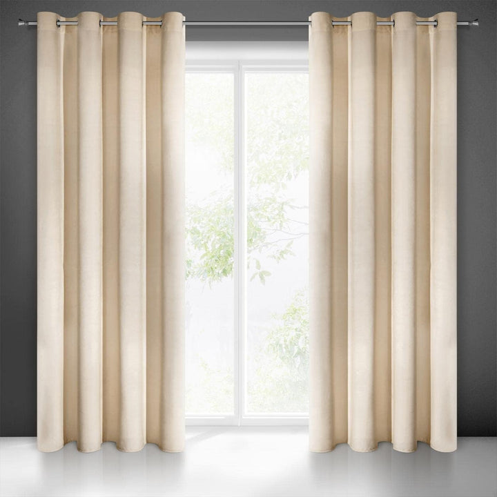 Eurofirany Villa Vorhang Samt Velvet Weich 10 Ösen-1 Stk. Edel Gardine Dick 290 g/m2 Elegant Glatt E