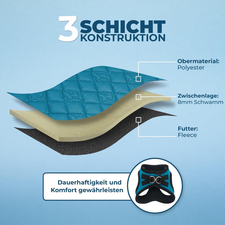 Voyager Step-In Plüsch-Hundegeschirr by Best Pet Supplies - Step-In-Westengeschirr für kleine und mi