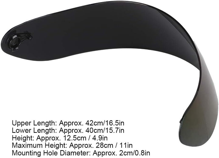 Motorradhelm Visier, Vollgesichts Motorradhelm Visier Objektiv Windschutzscheibe Ersatz für AGV K3SV