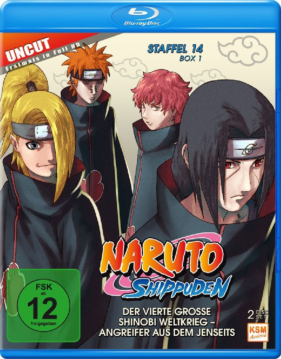 Naruto Shippuden - Staffel 14 - Box 1 (Episoden 516-528, Uncut) [2 Disc Set](Blu-ray), Blu-ray