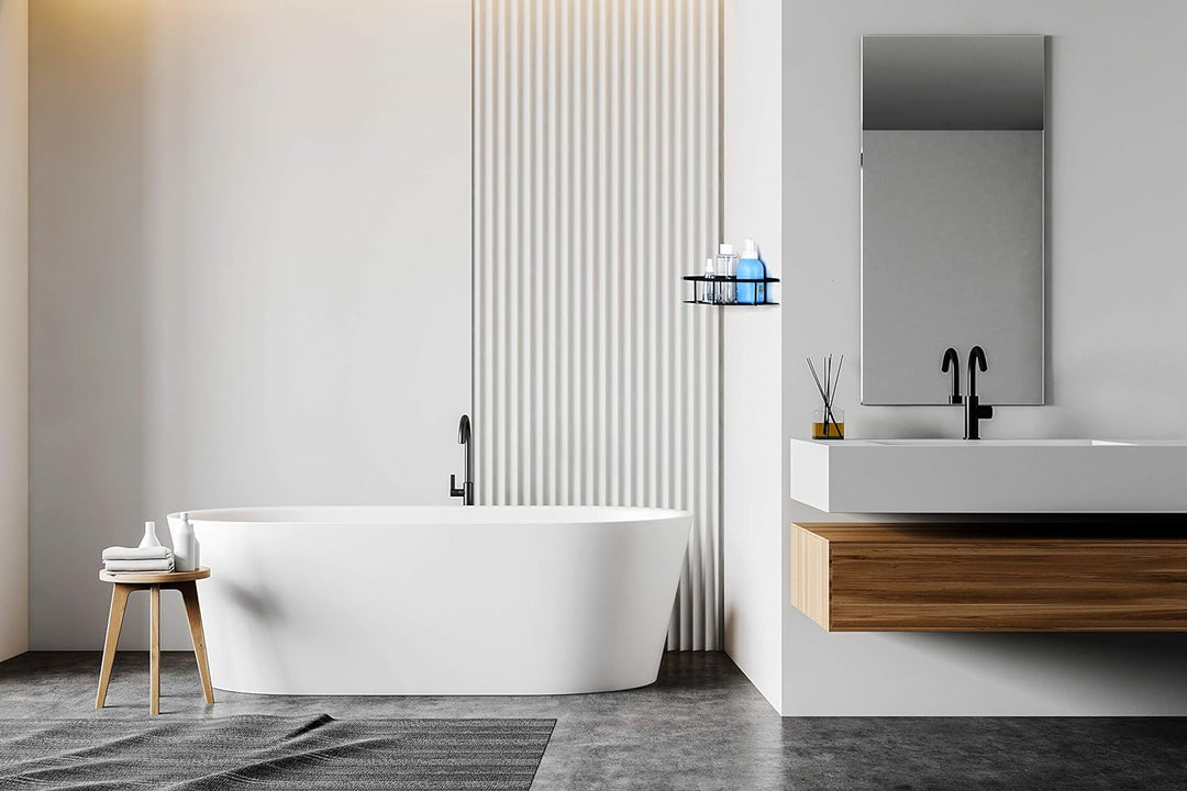 Ambrosya® | Exklusiver Duschkorb aus Edelstahl | Ablage Bad Badezimmer Badregal Duschablage Dusche D