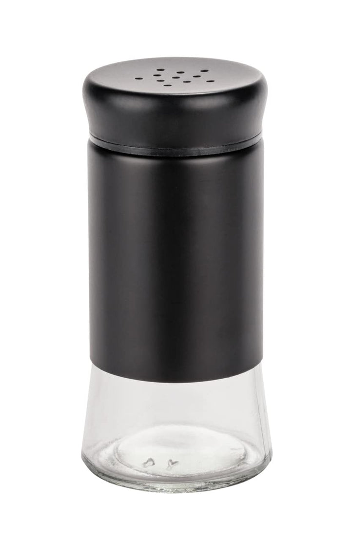 WENKO Glas Gewürzstreuer Boga, Grillzubehör mit 0,14 L, Black Outdoor Kitchen Gewürz-Streuer für Gew