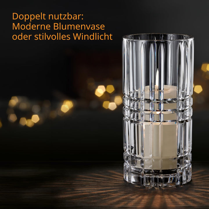 Spiegelau & Nachtmann, Vase, Kristallglas, 23 cm, Square, 0097781-0 23 cm Vase, 23 cm Vase
