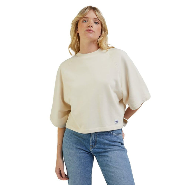 Lee Damen Raglan Sweat Sweatshirt, Beige