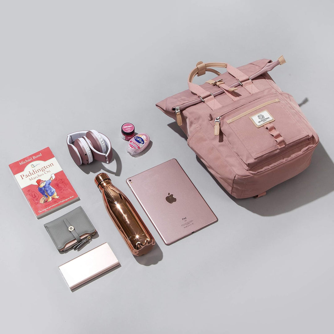 SEVENTEEN LONDON – Moderner und stilvoller ‘Canary Wharf’ Rucksack mit einem klassischen gefalteten