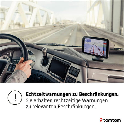 TomTom LKW Navigationsgerät GO Expert (7 Zoll HD-Bildschirm,Routen für grosse Fahrzeuge, Stauvermeid