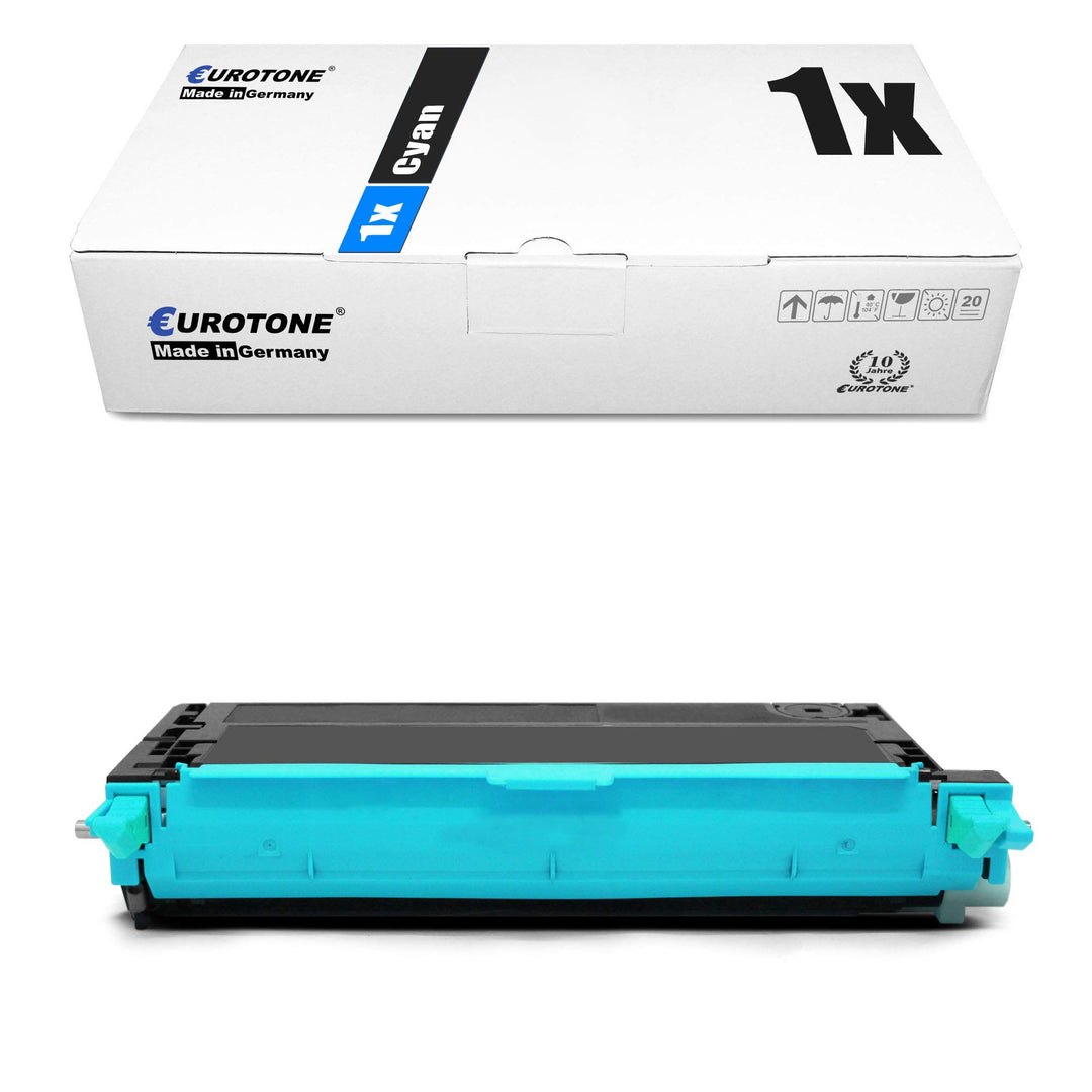 Eurotone 1x Müller Printware Toner für Dell 3110 3115 cn ersetzt 593-10171 PF029 Blau Cyan 1x Cyan,