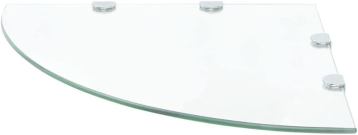 FIRBNUS Eckregal Badregal 2 STK. 45x45x0,8 cm Glasregalboden Regalboden Glas Bad Regal Glas Schweben