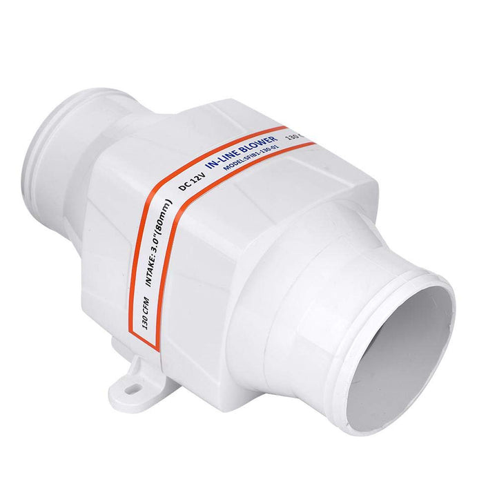75 mm Luftgebläse, Weiss Rohrventilator, 12V Abluftventilator, Leiser Abluftventilator für schöne Ya