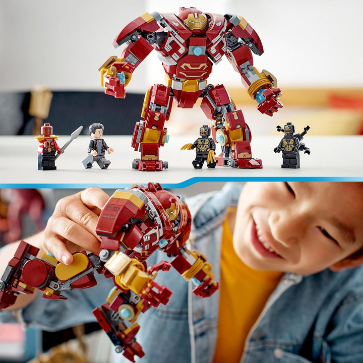LEGO 76247 Marvel Hulkbuster: Der Kampf von Wakanda, Avengers Infinty War Spielzeug mit Bruce Banner