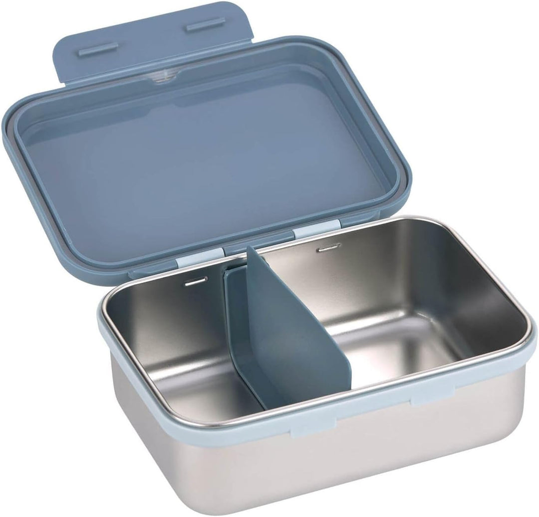 LÄSSIG Kinder Brotdose Edelstahl Lunchbox Frühstücksbox Nachhaltig Kindergarten Schule/Adventure Tra