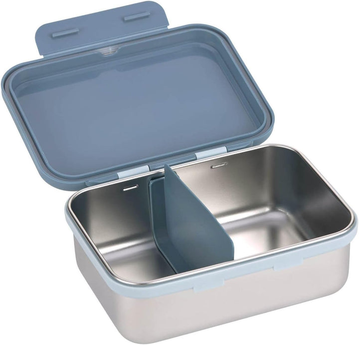 LÄSSIG Kinder Brotdose Edelstahl Lunchbox Frühstücksbox Nachhaltig Kindergarten Schule/Adventure Tra