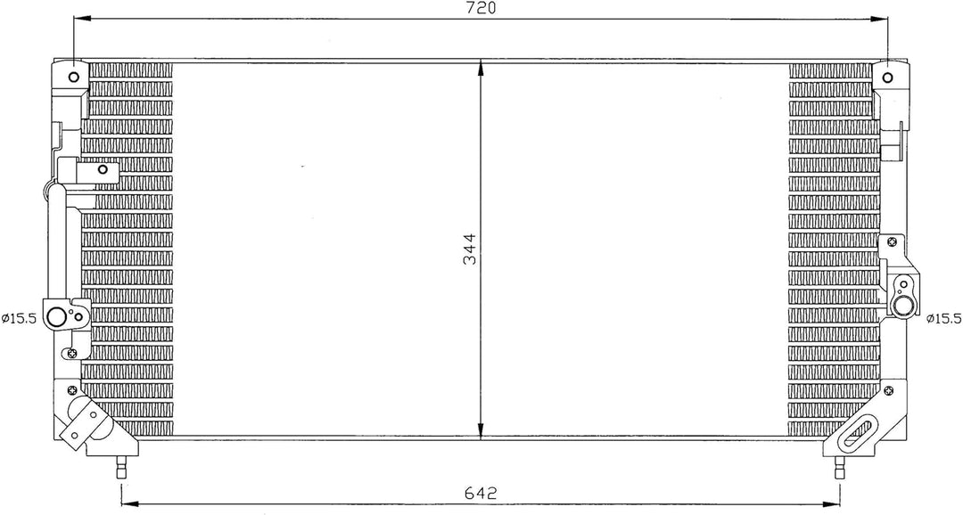 NRF 35423 Kondensator, Klimaanlage