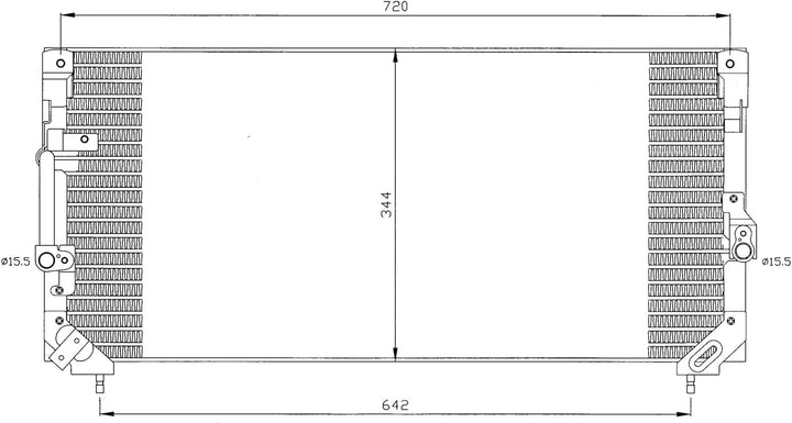 NRF 35423 Kondensator, Klimaanlage