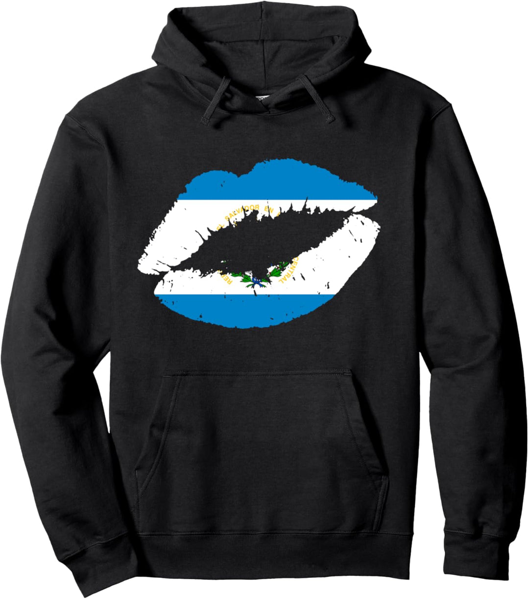 El Salvador Salvadorianische Flagge Pupusas Mädchen Damen Pullover Hoodie