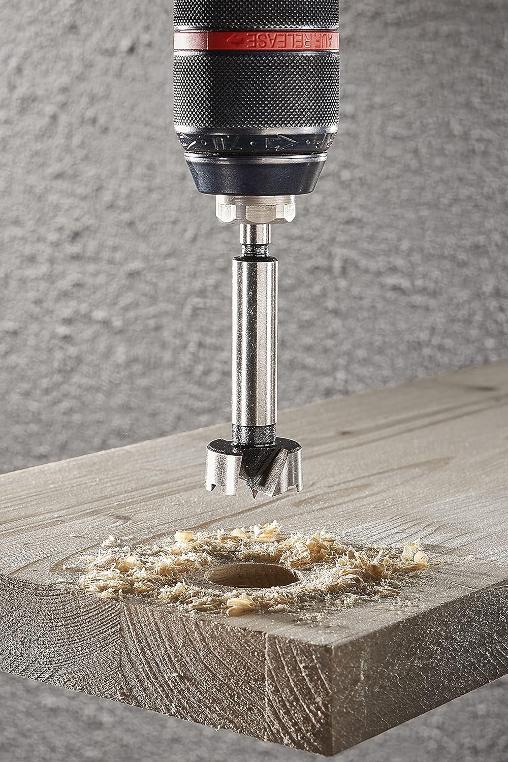 wolfcraft Forstnerbohrer-Set, Ø 15-35 mm, 5-tlg. I 1002000 I Für Bohrungen in Holz mit und ohne Tief