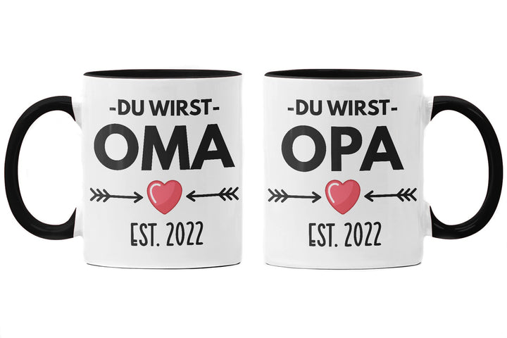 Trendation - Ihr werdet Oma und Opa 2022 Geschenk Schwangerschaft Verkünden Baby Überraschung Du Wir