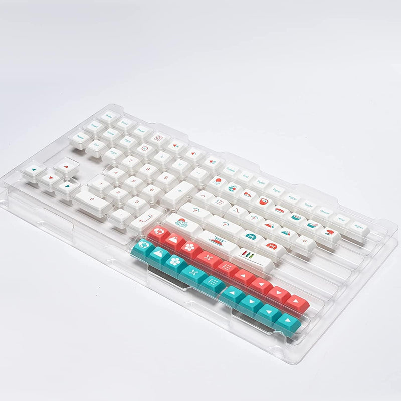 Akko Red Fuji Tastatur Tastenkappen 161 Tasten JDA Profile PBT Dye-Sub Full Keycap Set für Mechanisc