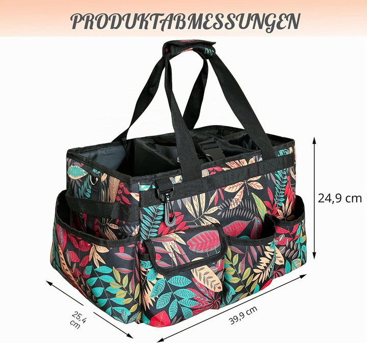 Reinigungs-Caddy-Organizer mit Griff, grosse Caddy Tasche für Haus, Auto und Badezimmer, Reinigungsm