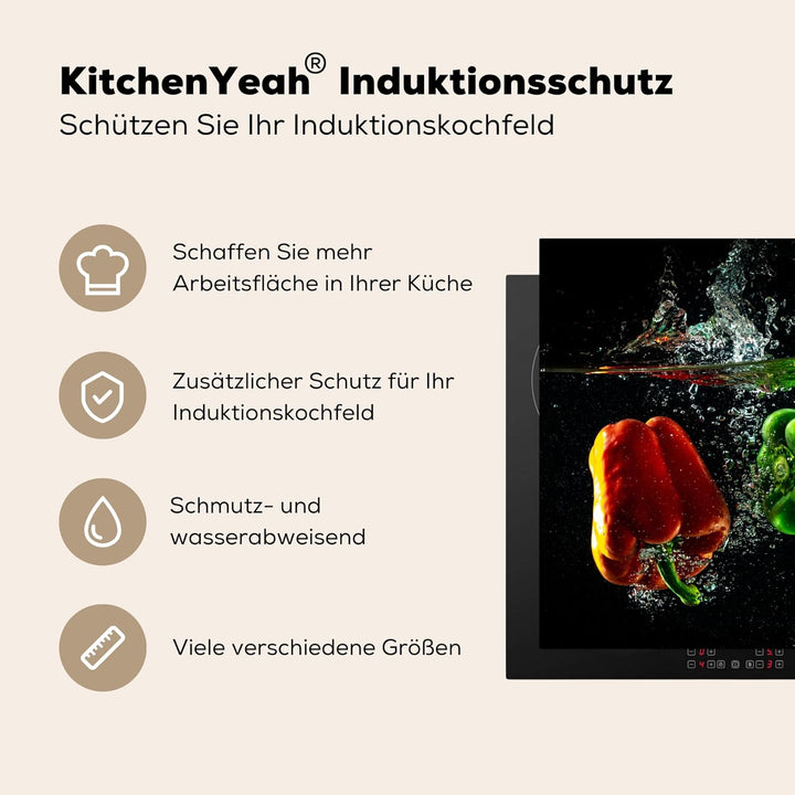 Herdabdeckplatte Einteilig Induktionsmatte Küche Abdeckung Ceranfeld Herd Abdeckplatte Deko Vinyl Ma
