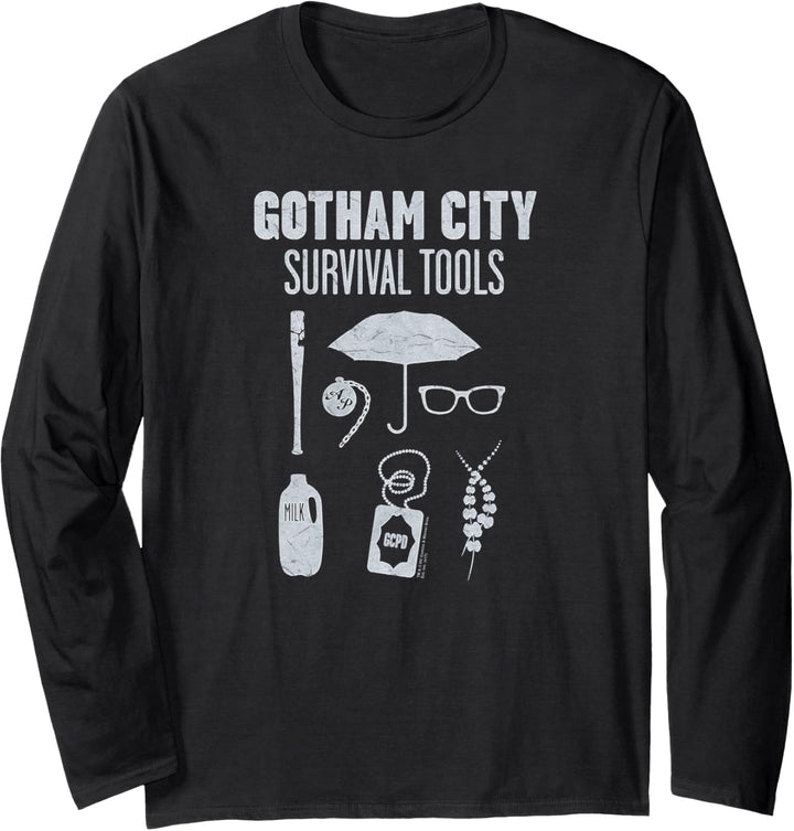 Gotham Survival Tools Langarmshirt