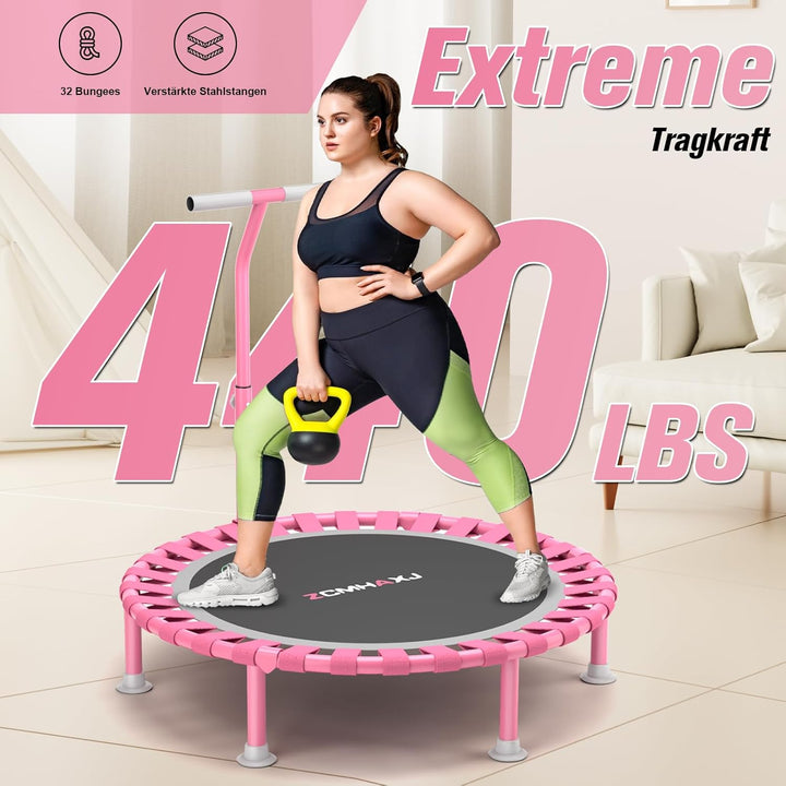 Faltbares Mini-Trampolin, 101,6 cm, Rebounder-Trampolin für Erwachsene und Kinder, 204 kg Kapazität