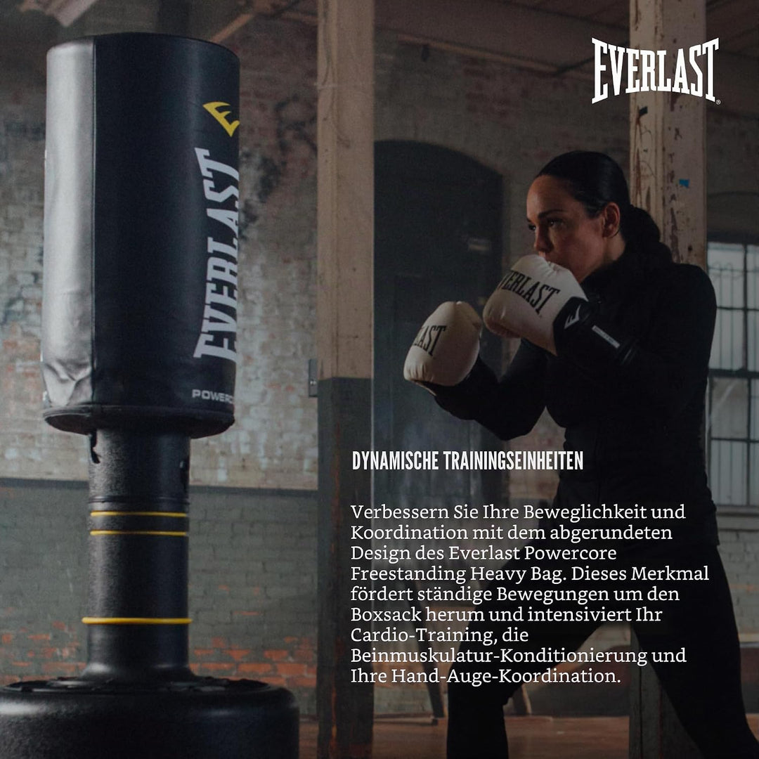 Everlast Unisex Power Core Freestanding Punch Bag Schwarz, Schwarz