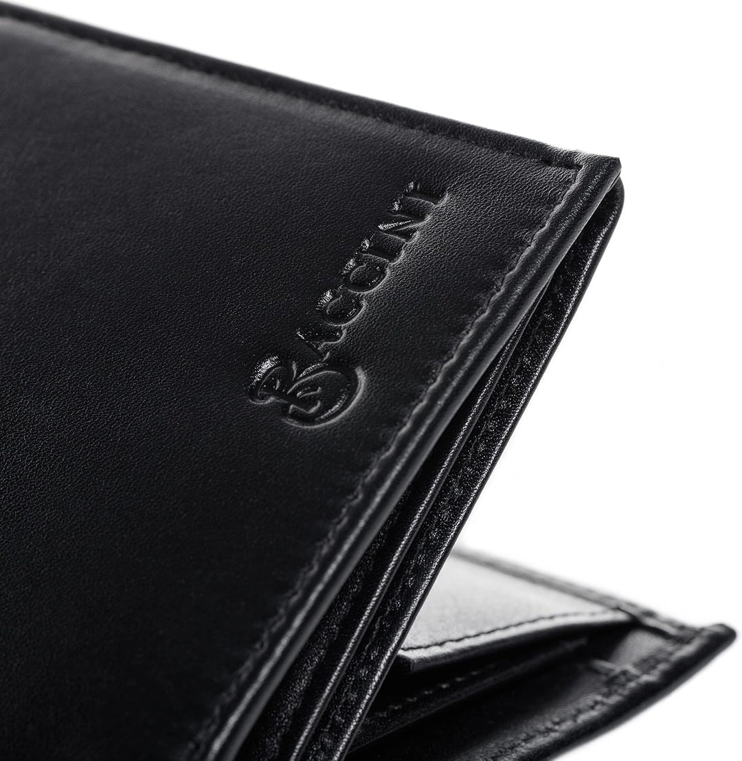 BACCINI Geldbeutel mit vielen Fächern mit RFID Schutz JAN aus Premium Leder I Brieftasche Hochformat
