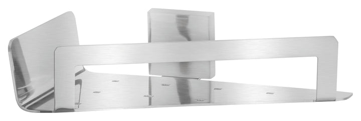 tesa EXXCLUSIV Eck-Duschablage, verchromt - Duschkorb zur Wandbefestigung ohne Bohren, inkl. Klebelö