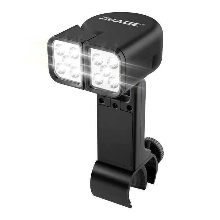 Grilllampe Grill Licht 10 LEDs verstellbare BBQ Grillbeleuchtung mit Touch Schalter und C-Klemme Bef