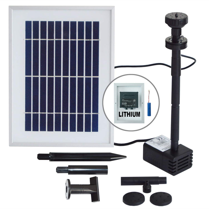 Innovative SOLAR TEICHPUMPE SOLAR SPRINGBRUNNEN SOLAR WASSERSPIEL Solar-Teichpumpen-Set für den GART