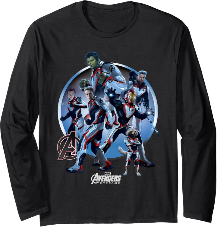 Marvel Avengers: Endgame Circle Gradient Portrait Langarmshirt