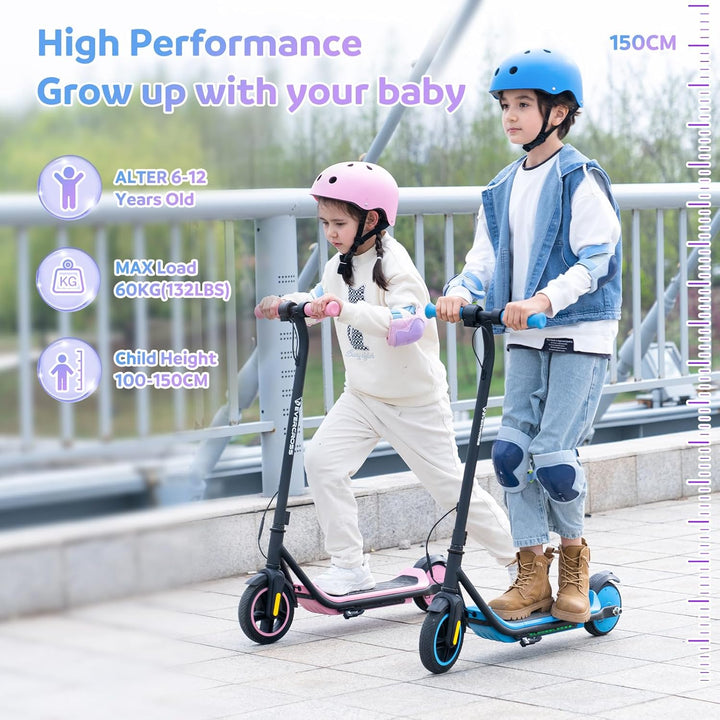 EVERCROSS Elektroroller für Kinder, 7" Leichter Elektroroller für Kinder 6-12 Jahren, Elektroscooter