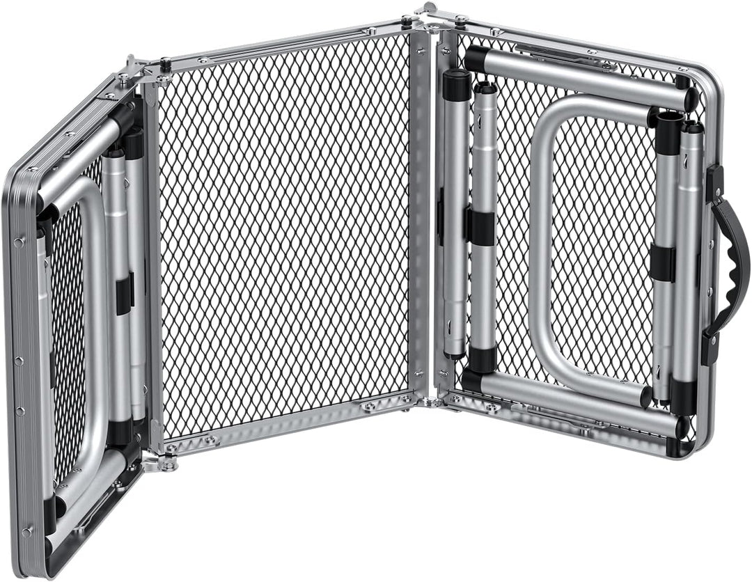GARLLEN Grilltisch klappbar, 87x40cm & 3 Höhenverstellbar(26/48/70cm), Leicht und Tragbar, Klapptisc