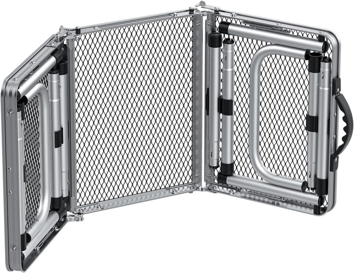 GARLLEN Grilltisch klappbar, 87x40cm & 3 Höhenverstellbar(26/48/70cm), Leicht und Tragbar, Klapptisc
