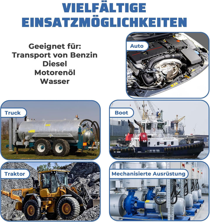 6M Benzinschlauch 16mm Innendurchmesser Kraftstoffleitung Kraftstoffschlauch Ölschlauch Dieselschlau