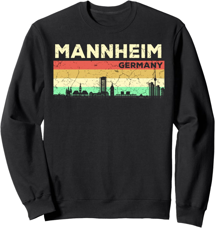 Mein Mannheim Skyline Deutschland Heimat Stadt Souvenir Sweatshirt