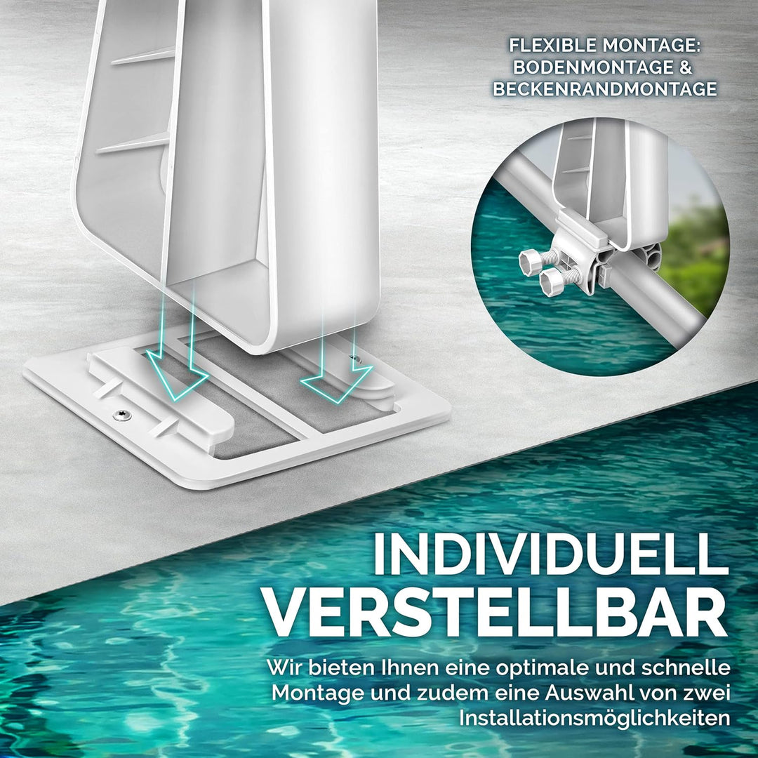 Pool Aufroller Premium 1,05-6,15 m | Aufrollsystem für Solarplane | Aufrollvorrichtung für Poolplane