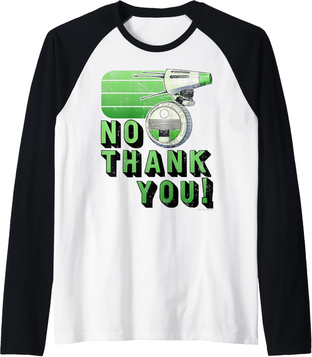 Star Wars: The Rise Of Skywalker D-O No Thank You Raglan