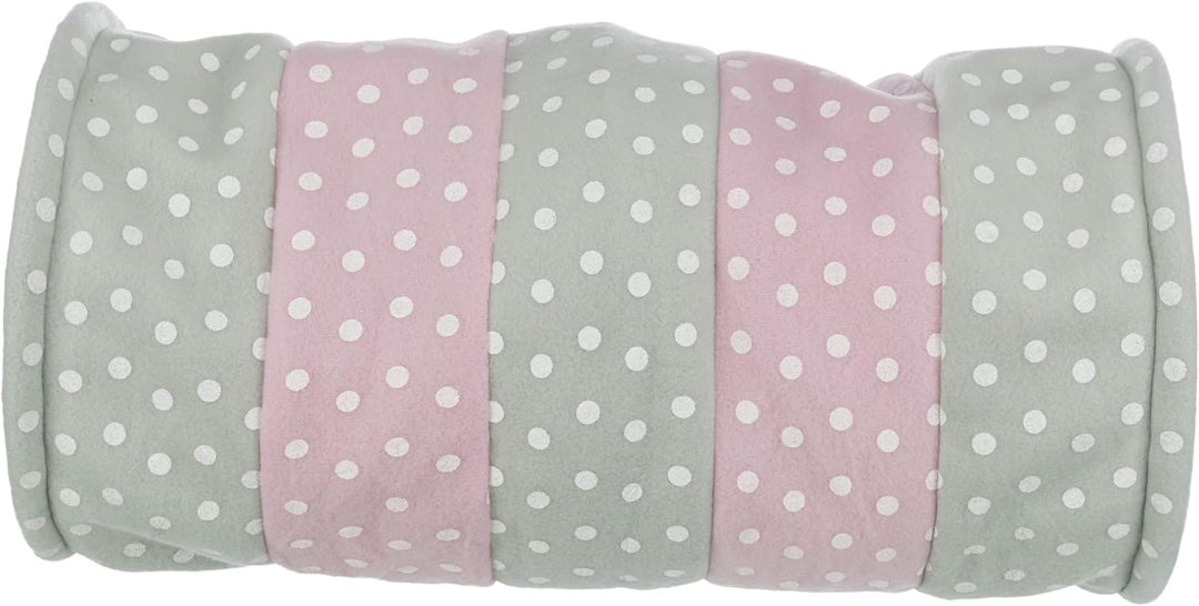 Trixie 4291 Spieltunnel, Fleece, ø 25 × 50 cm, grau/rosa (Packung mit 2) 1 Stück (2er Pack), 1 Stück