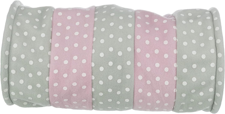 Trixie 4291 Spieltunnel, Fleece, ø 25 × 50 cm, grau/rosa (Packung mit 2) 1 Stück (2er Pack), 1 Stück
