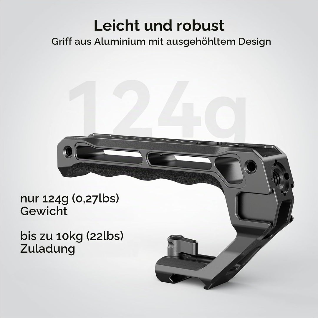 SMALLRIG NATO Top Handle, Griff mit NATO Schnellspanner für Kamerakäfig, universelles Video Rig mit