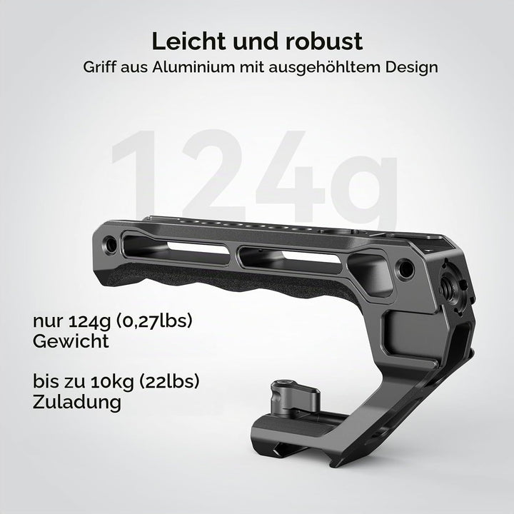 SMALLRIG NATO Top Handle, Griff mit NATO Schnellspanner für Kamerakäfig, universelles Video Rig mit
